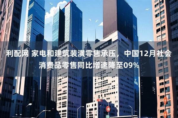 利配网 家电和建筑装潢零售承压，中国12月社会消费品零售同比增速降至09%